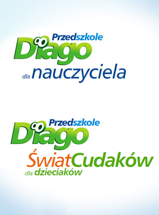 Projekty logo programu edukacyjnego Diago. Wydawnictwo Edukacja Polska  